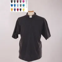 Men's Big & Tall Clerical "Polo Style" Clergy Shirt in 17 Colours