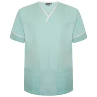 “Smart” Scrubs Top – UNISEX Trimmed Medical Scrubs Tunic – 18 Colours (BJS-NSTT) - Image 5