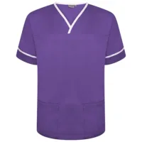 “Smart” Scrubs Top – UNISEX Trimmed Medical Scrubs Tunic – 18 Colours (BJS-NSTT) - Image 13