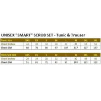 “Smart” Scrubs Top – UNISEX Trimmed Medical Scrubs Tunic – 18 Colours (BJS-NSTT) - Image 3
